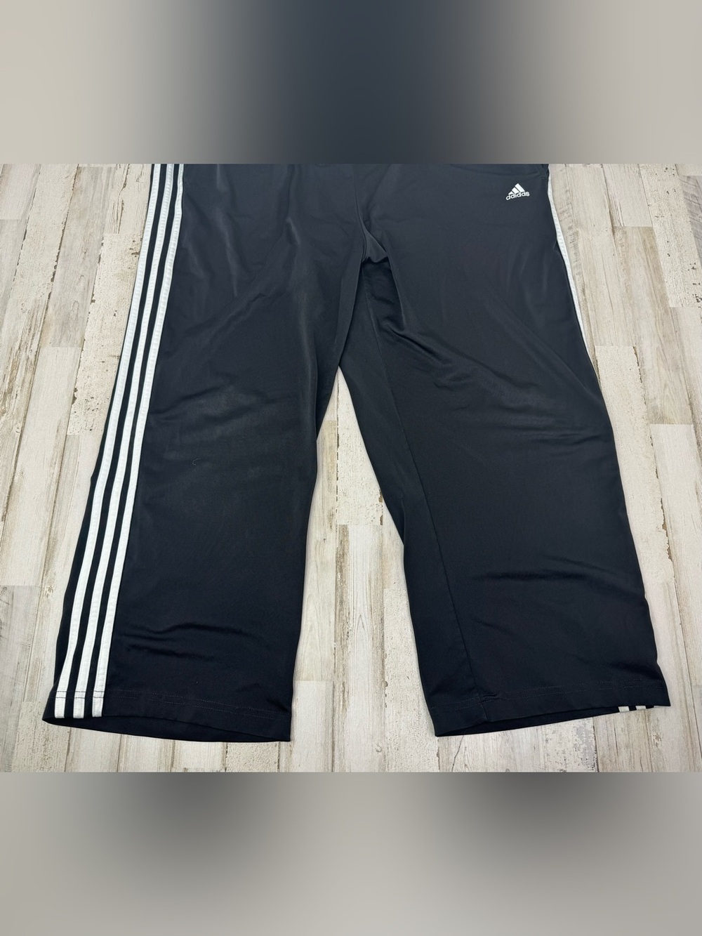 Adidas Climalite Men’s 2XL Sweatpants Black White Stripe - Picture 3 of 9